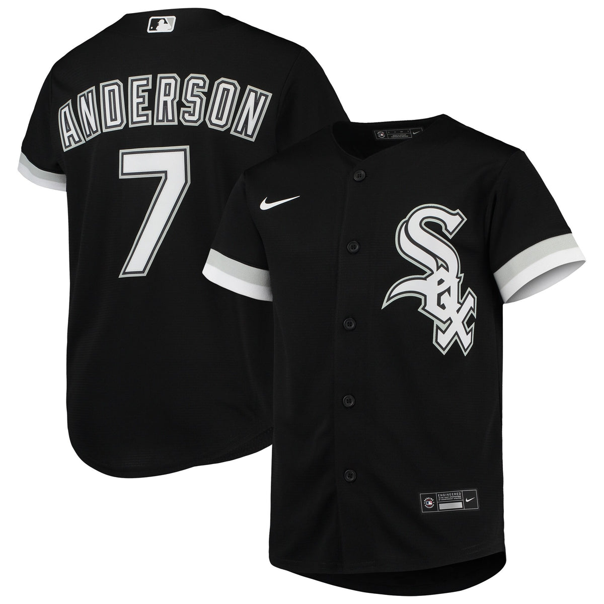 Tim Anderson Chicago White Sox black Alternate jersey