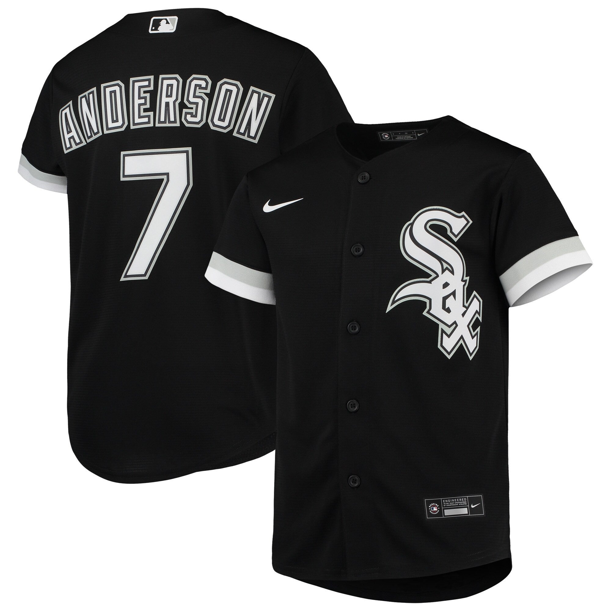 Tim Anderson Chicago White Sox black Alternate jersey