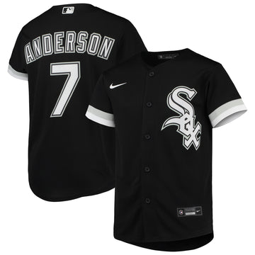 Tim Anderson Chicago White Sox black Alternate jersey