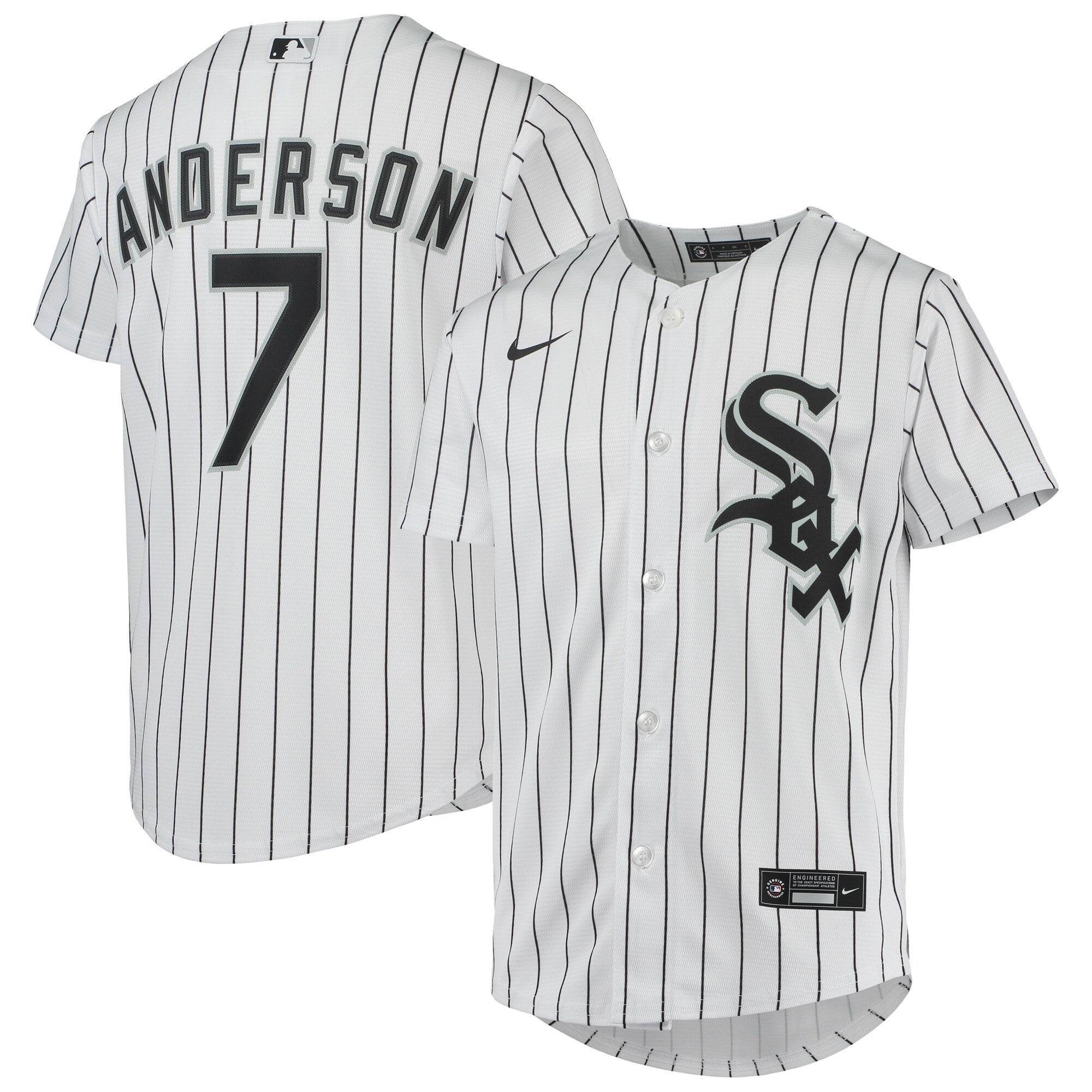 Tim Anderson Chicago White Sox white Alternate jersey