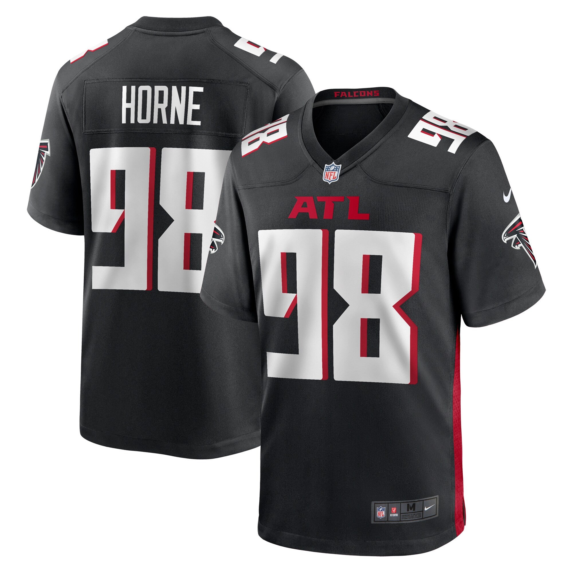 Timmy Horne Atlanta Falcons black Game jersey