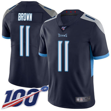 A.J. Brown Tennessee Titans navy Vapor jersey