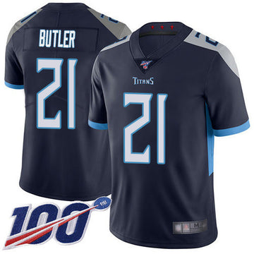 Malcolm Butler Tennessee Titans navy Vapor jersey