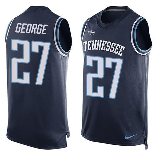 Eddie George Tennessee Titans navy Limited jersey