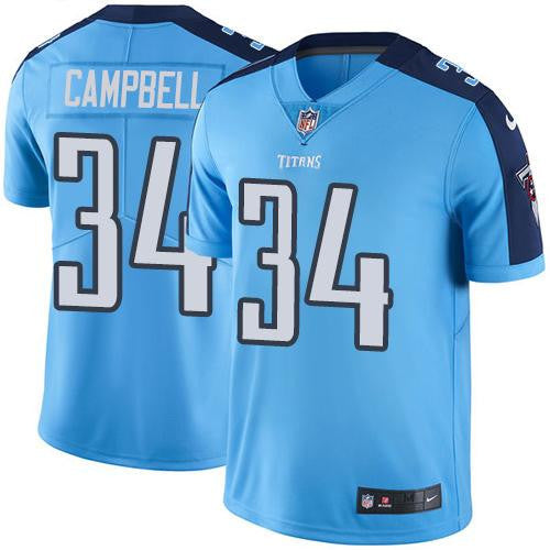 Earl Campbell Tennessee Titans blue Limited jersey