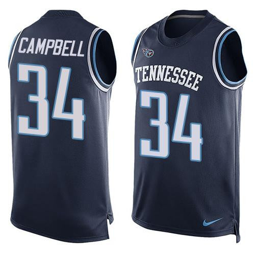 Earl Campbell Tennessee Titans navy Limited jersey