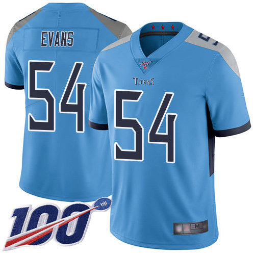 Rashaan Evans Tennessee Titans blue Vapor jersey
