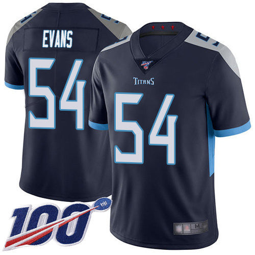 Rashaan Evans Tennessee Titans navy Vapor jersey