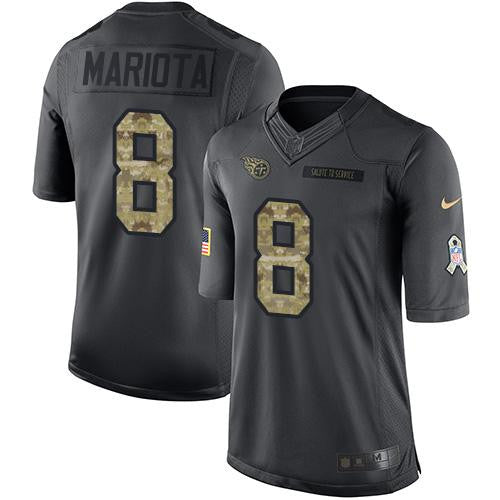 Marcus Mariota Tennessee Titans black Salute To Service jersey