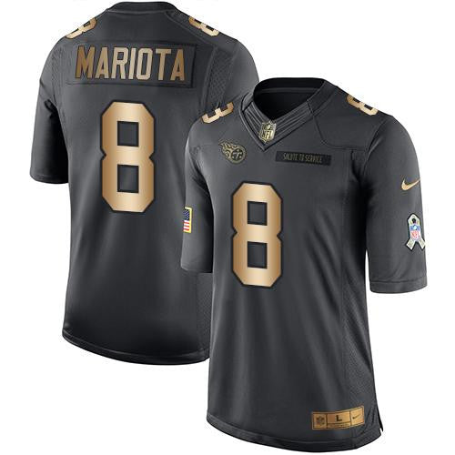 Marcus Mariota Tennessee Titans black Salute To Service jersey