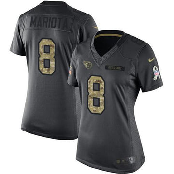 Marcus Mariota Tennessee Titans black Salute To Service jersey