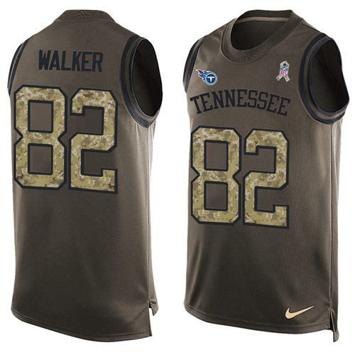 Delanie Walker Tennessee Titans green Salute To Service jersey
