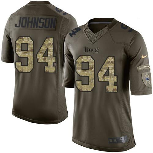Austin Johnson Tennessee Titans green Salute To Service jersey