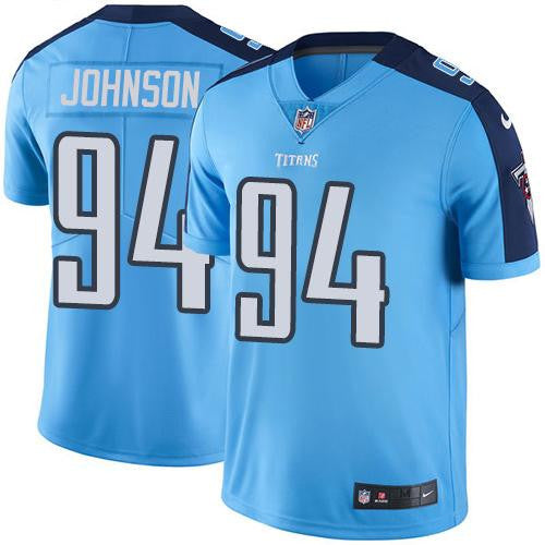 Austin Johnson Tennessee Titans blue Limited jersey