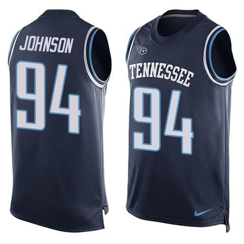 Austin Johnson Tennessee Titans navy Limited jersey