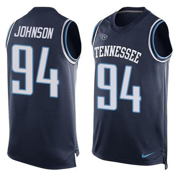 Austin Johnson Tennessee Titans navy Limited jersey