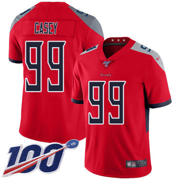Jurrell Casey Tennessee Titans red Inverted Legend jersey