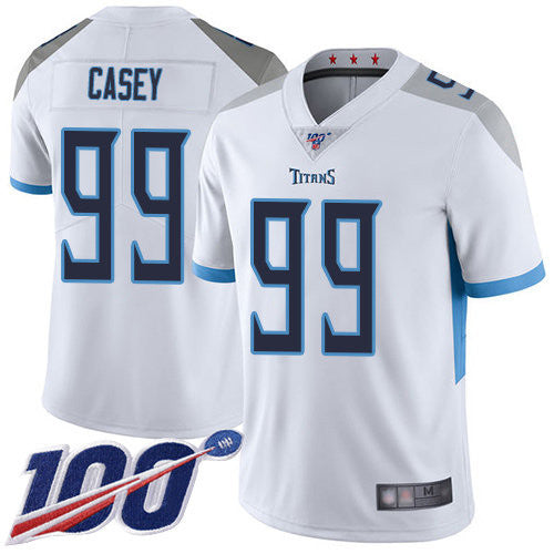 Jurrell Casey Tennessee Titans white Vapor jersey