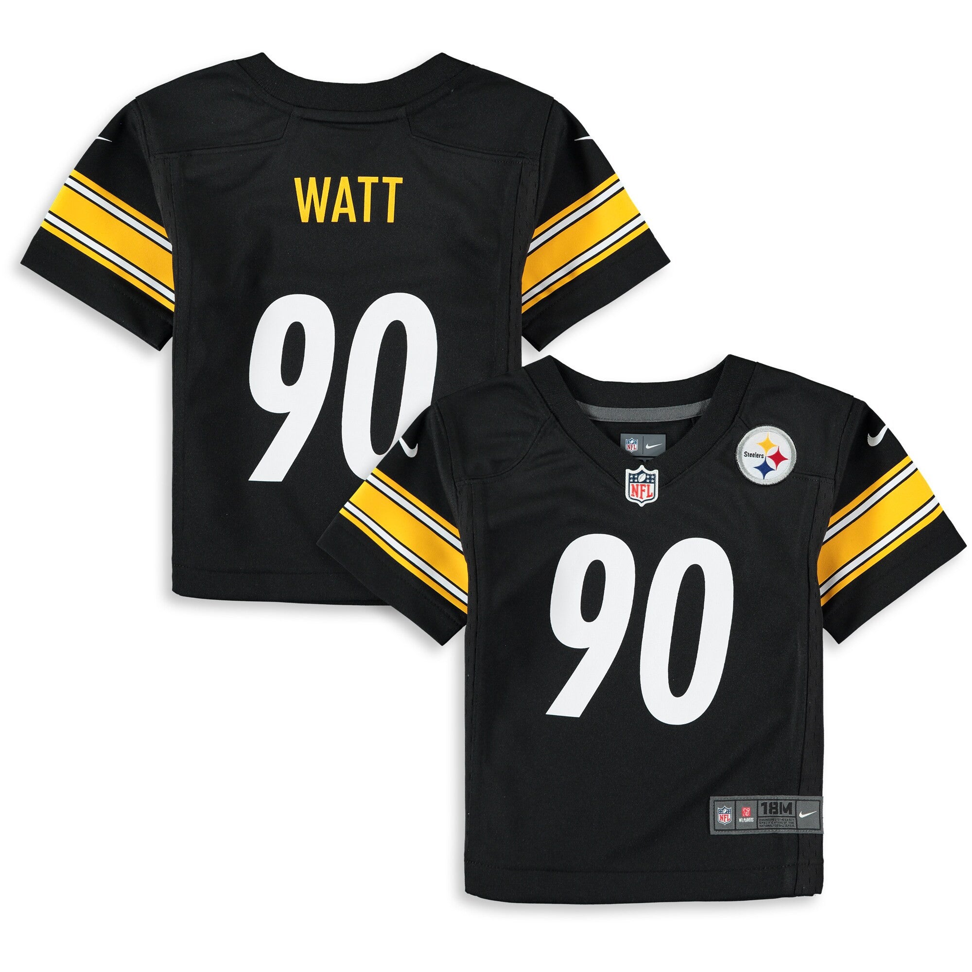 T.j. Watt Pittsburgh Steelers black jersey