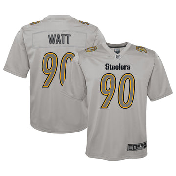 T.j. Watt Atmosphere Pittsburgh Steelers gray jersey