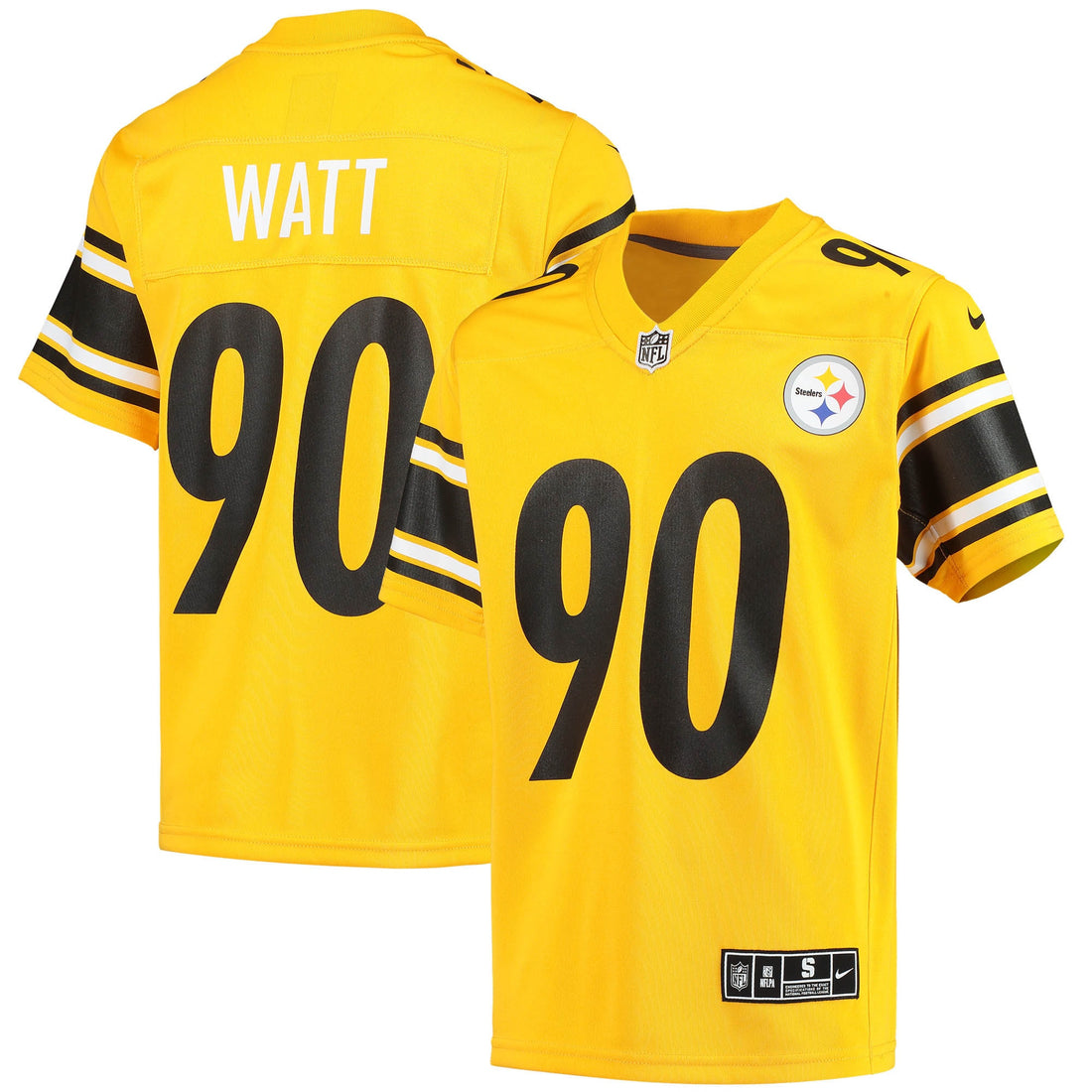 T.j. Watt Pittsburgh Steelers gold jersey