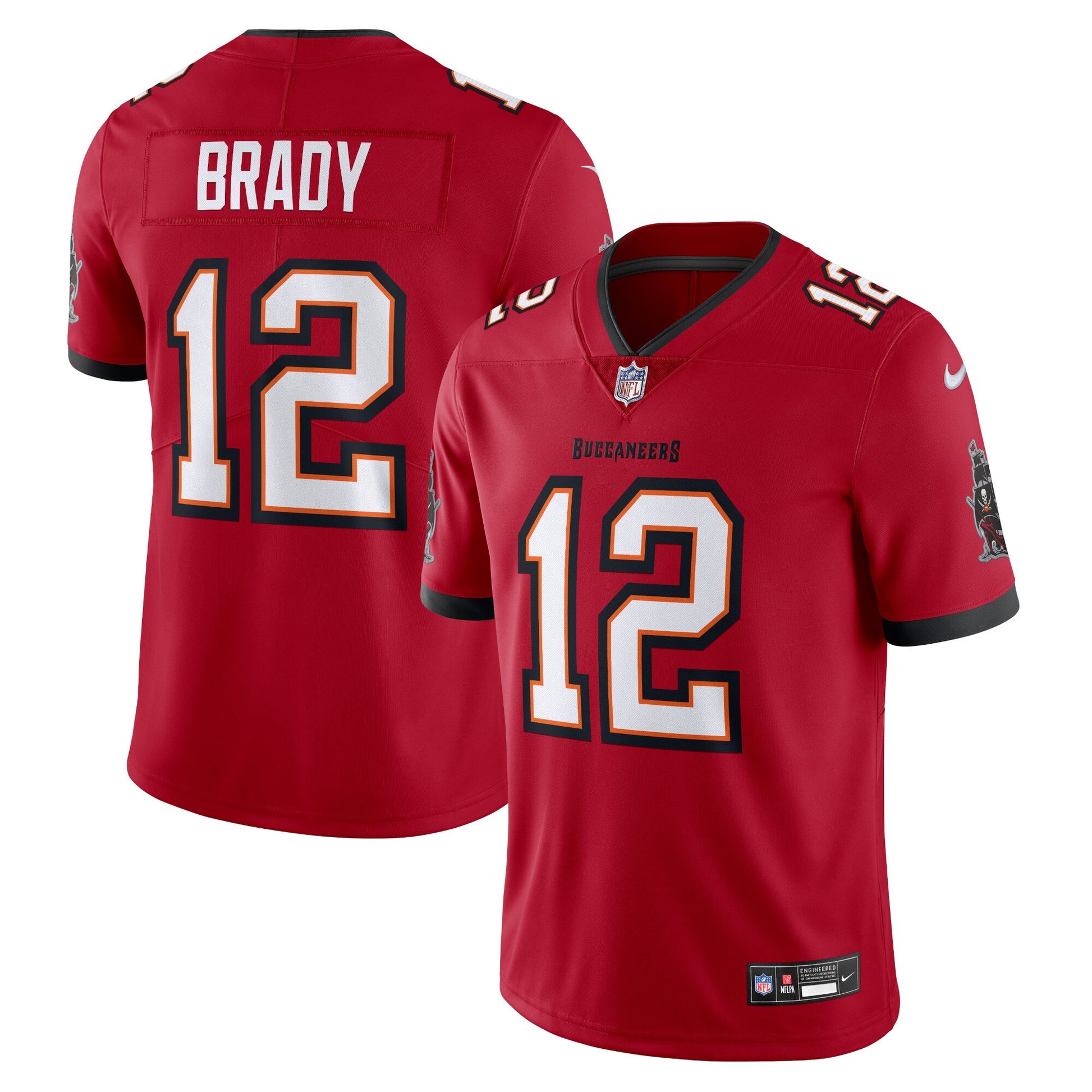Tom Brady Tampa Bay Buccaneers red Vapor jersey