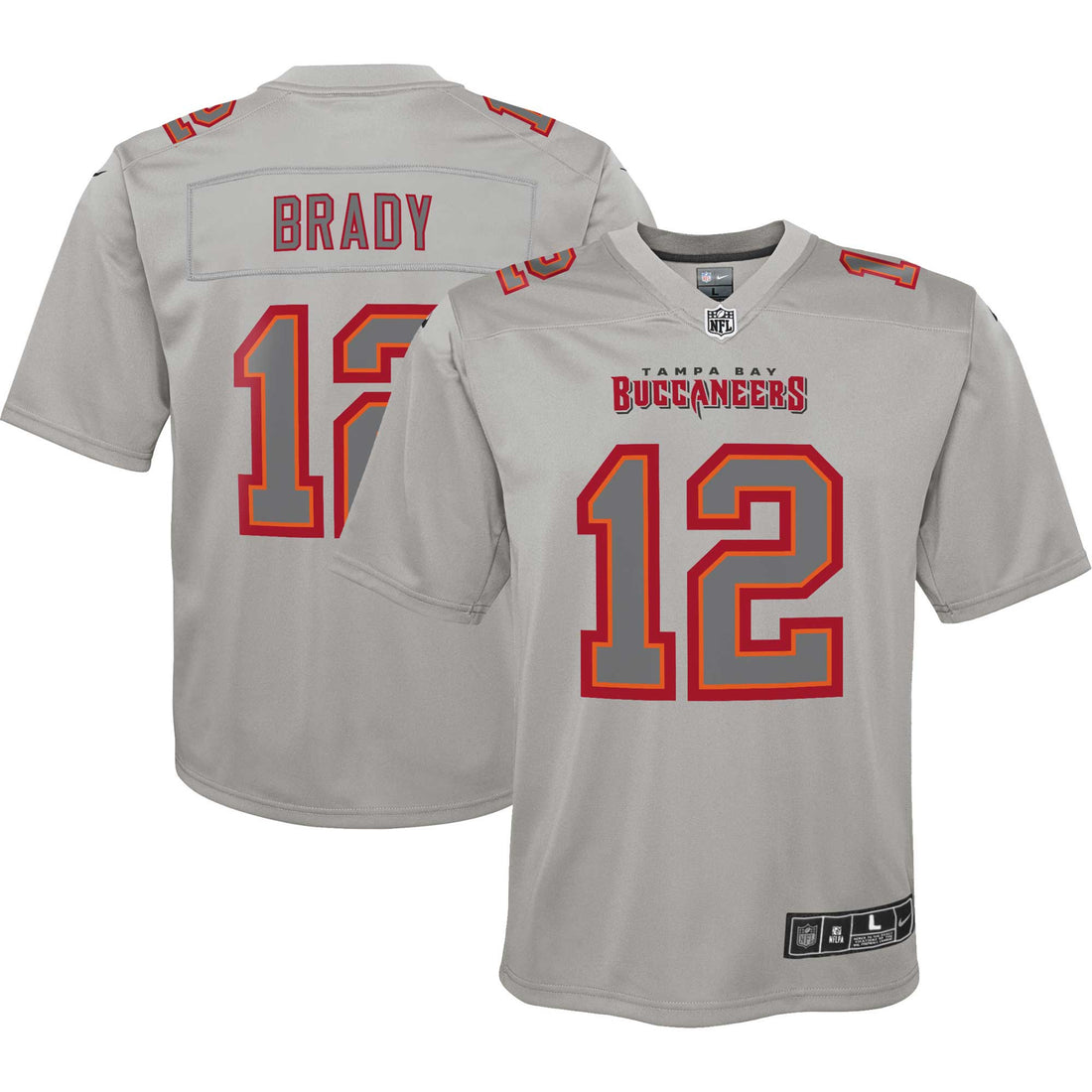 Tom Brady Atmosphere Tampa Bay Buccaneers gray jersey