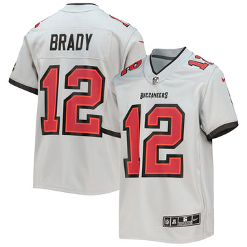 Tom Brady Tampa Bay Buccaneers gray jersey