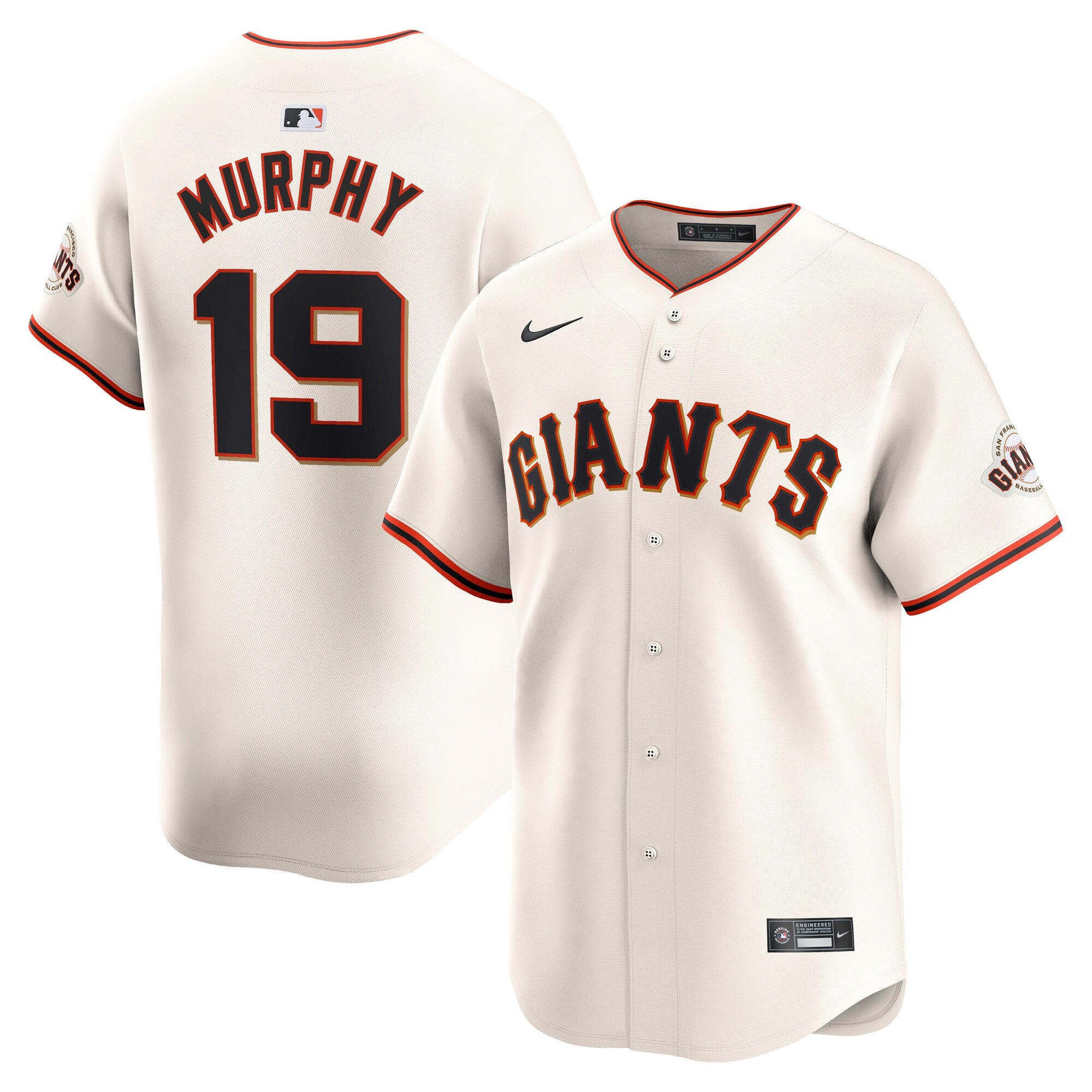 Tom Murphy San Francisco Giants cream Limited jersey