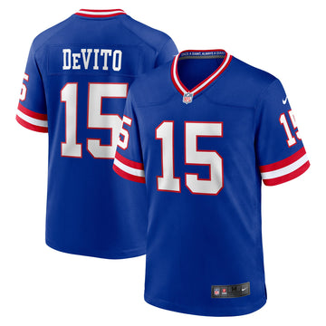 Tommy Devito New York Giants royal Alternate jersey