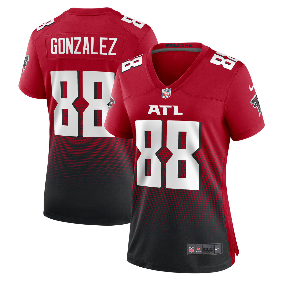 Tony Gonzalez Atlanta Falcons red jersey