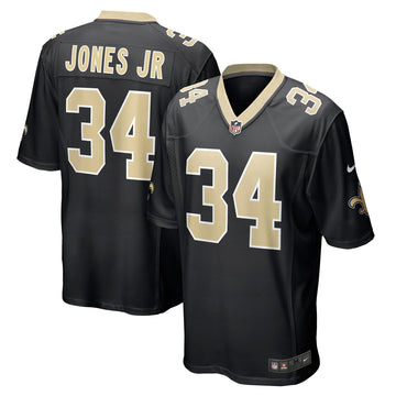 Tony Jones Jr New Orleans Saints black jersey