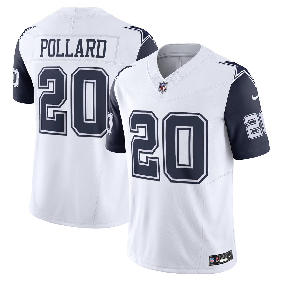 Tony Pollard Dallas Cowboys white Vapor jersey