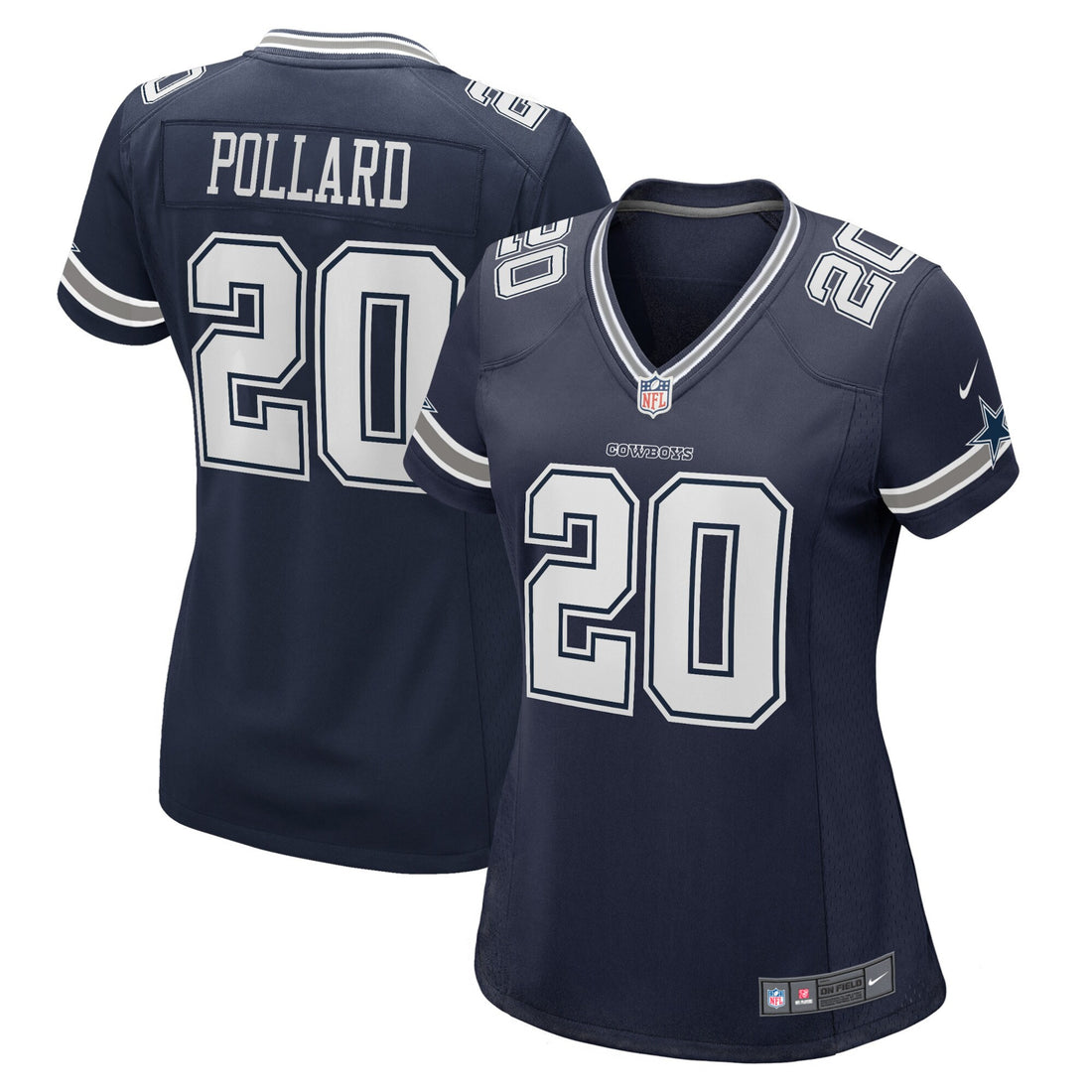Tony Pollard Dallas Cowboys navy Game jersey