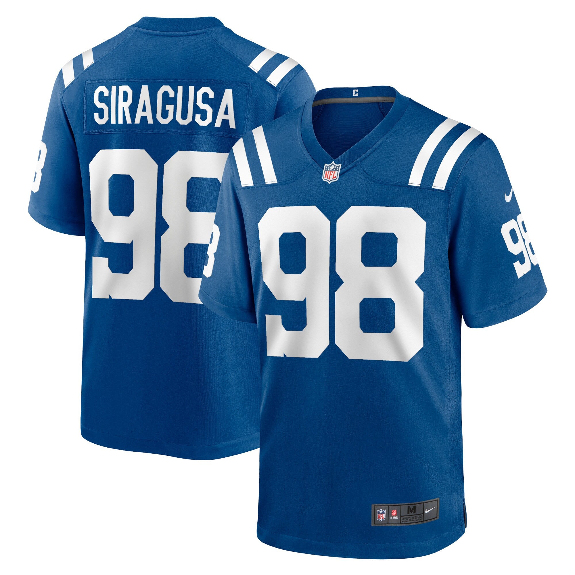 Tony Siragusa Indianapolis Colts royal Game jersey