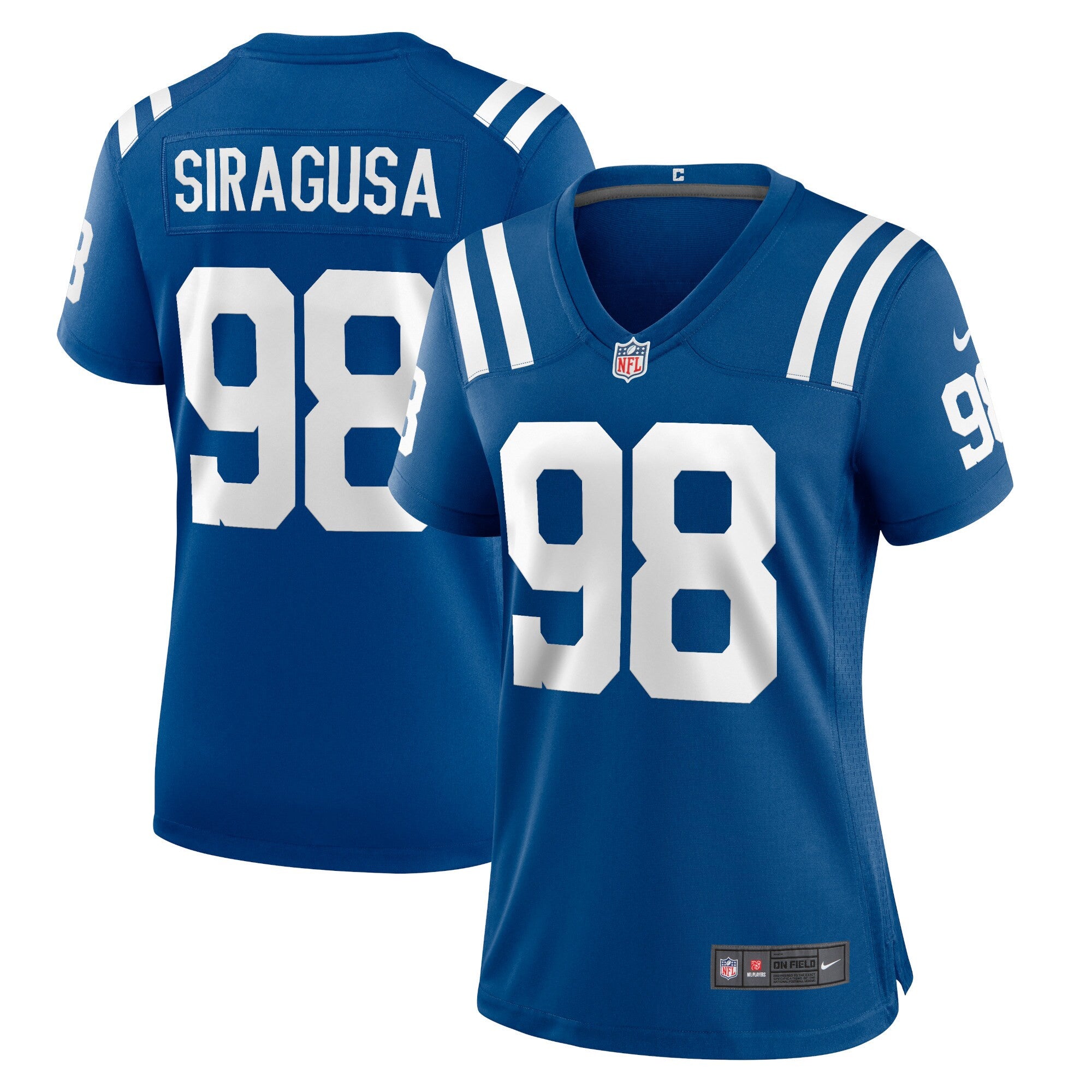 Tony Siragusa Indianapolis Colts royal Game jersey