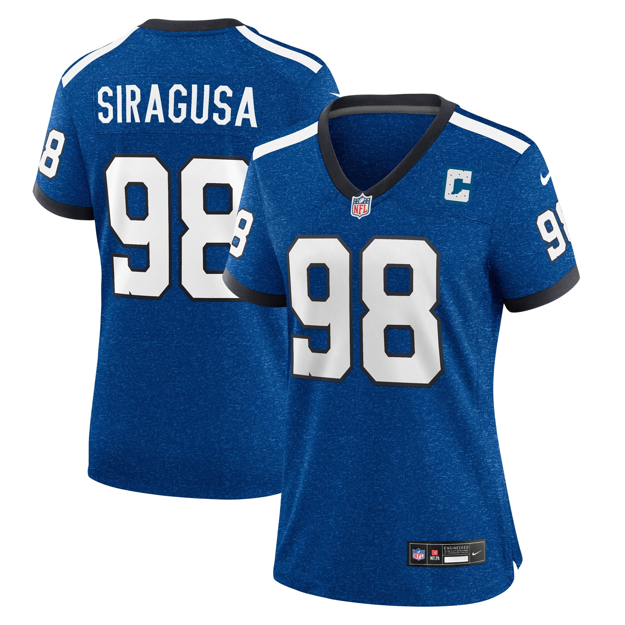 Tony Siragusa Indiana Nights Indianapolis Colts royal Alternate jersey