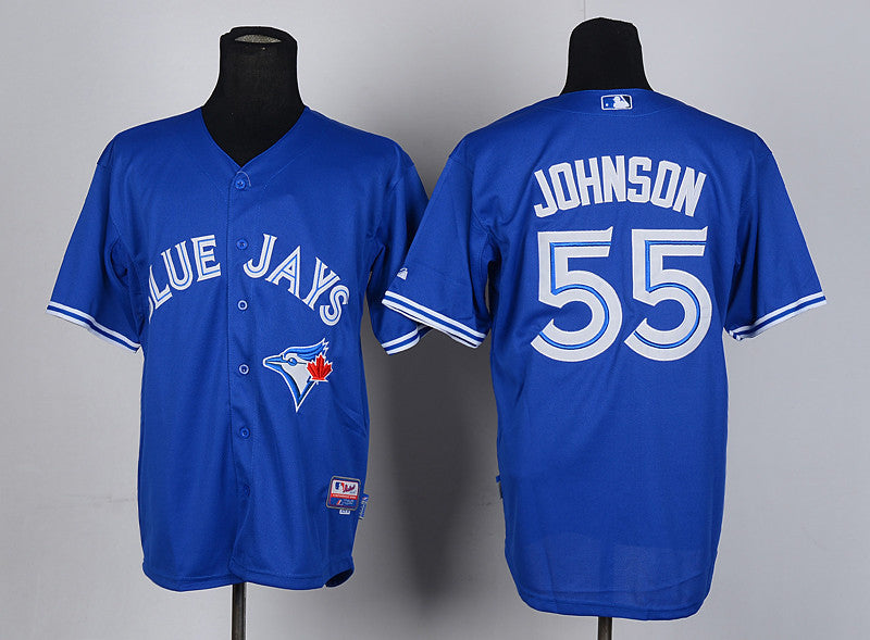 Johnson Toronto Blue Jays blue jersey