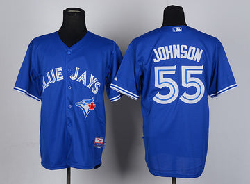 Johnson Toronto Blue Jays blue jersey