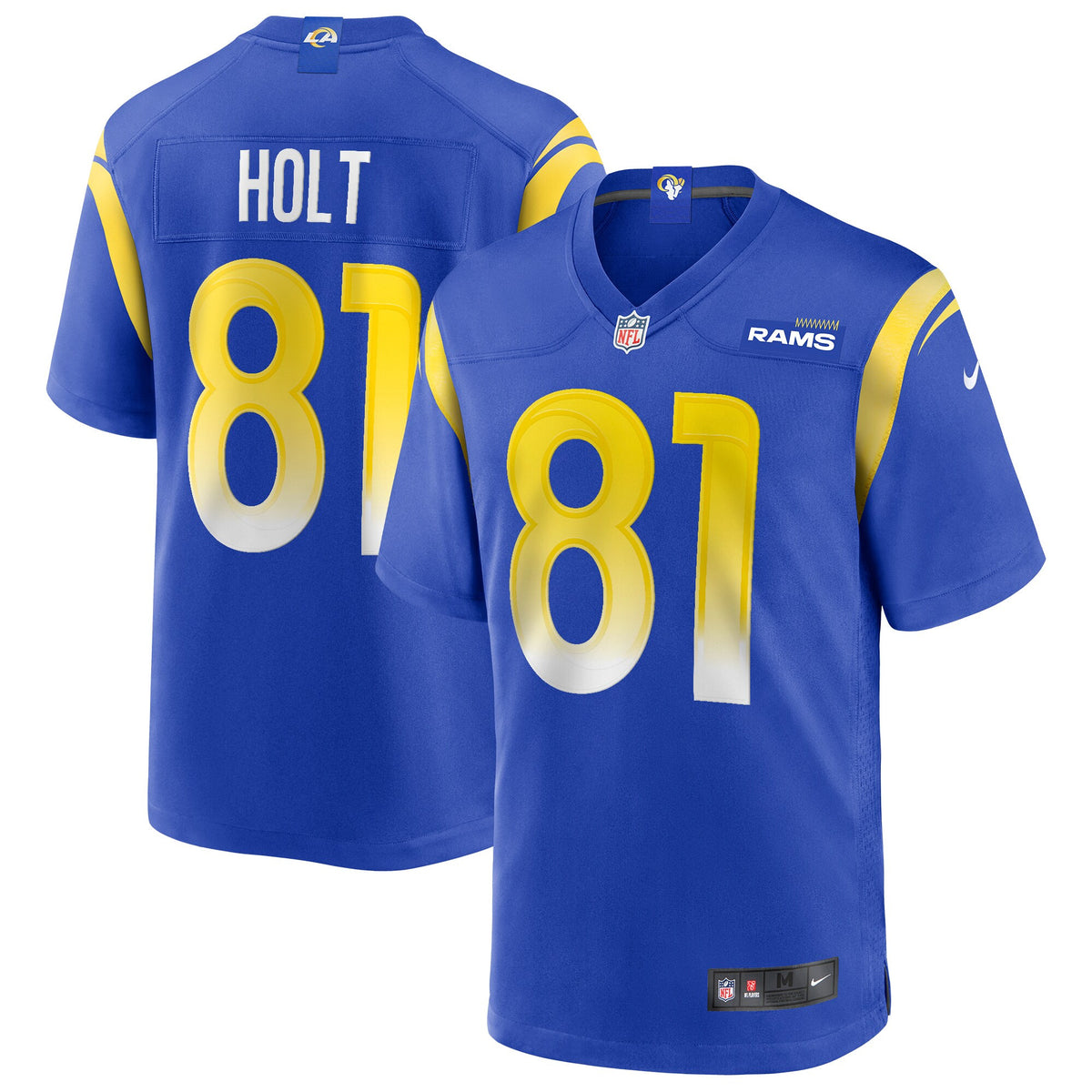 Torry Holt Los Angeles Rams royal Game jersey