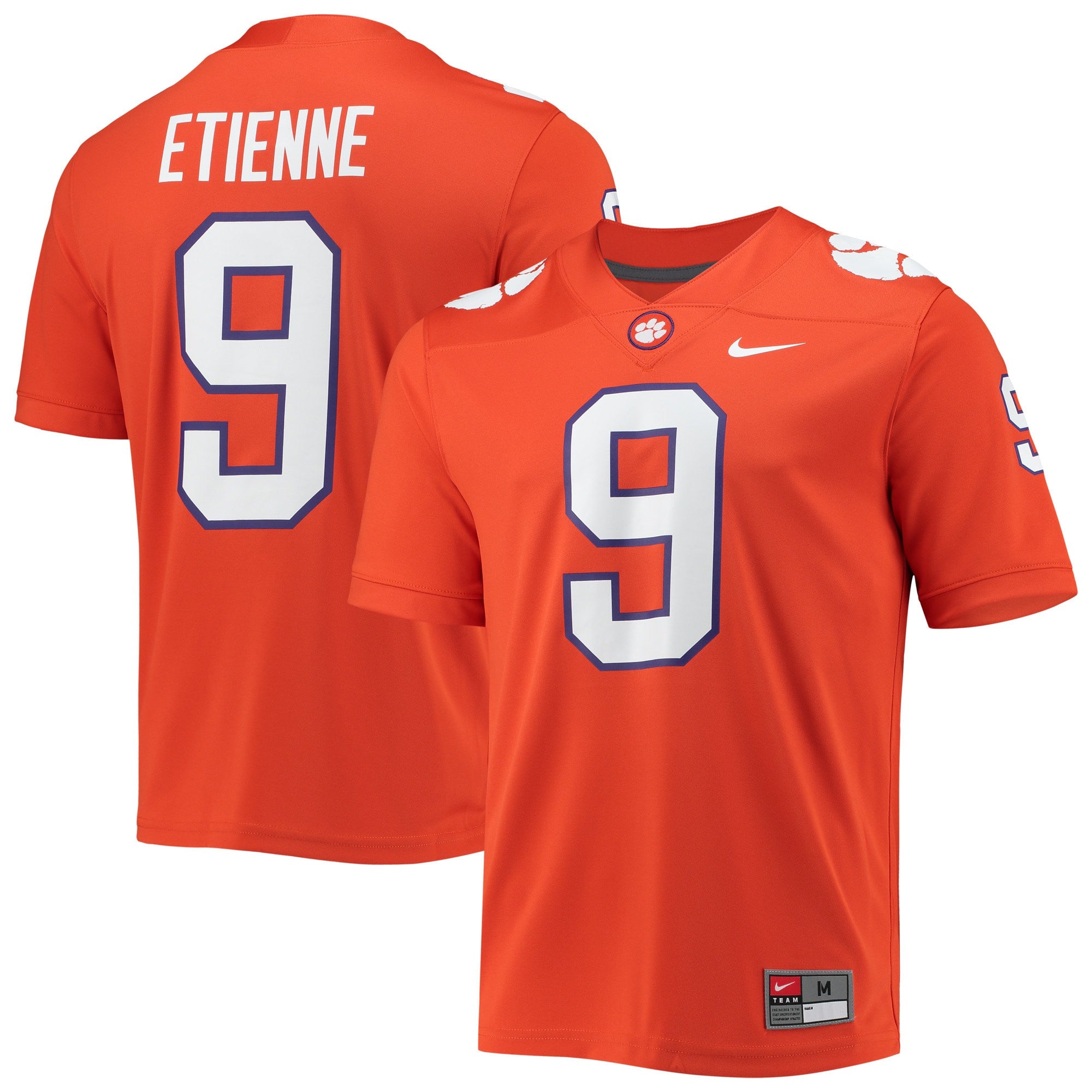 Travis Etienne Clemson Tigers orange jersey