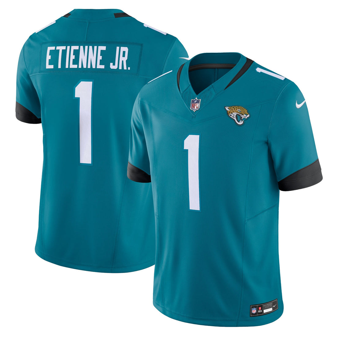 Travis Etienne Jacksonville Jaguars teal Vapor jersey