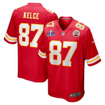 Travis Kelce Super Bowl Lviii Kansas City Chiefs red jersey