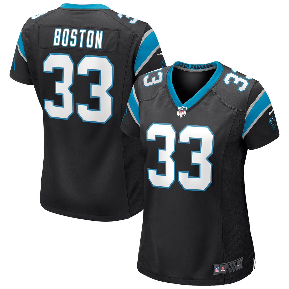 Tre Boston Carolina Panthers black jersey