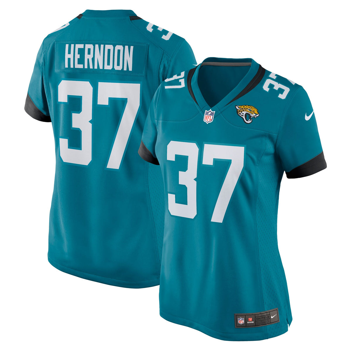 Tre Herndon Jacksonville Jaguars teal jersey