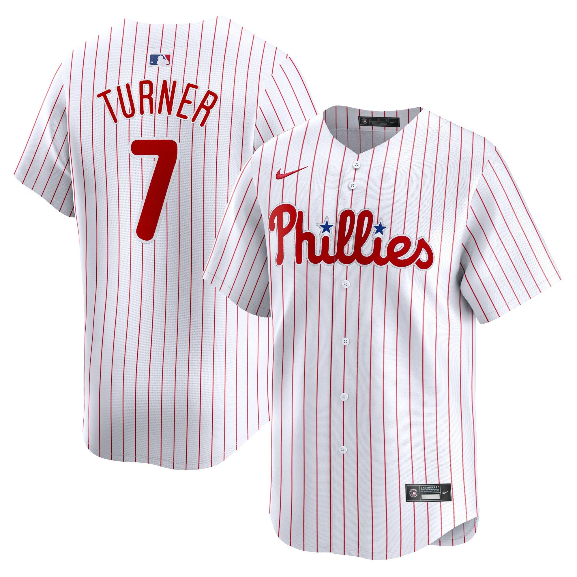 Trea Turner Philadelphia Phillies white Limited jersey