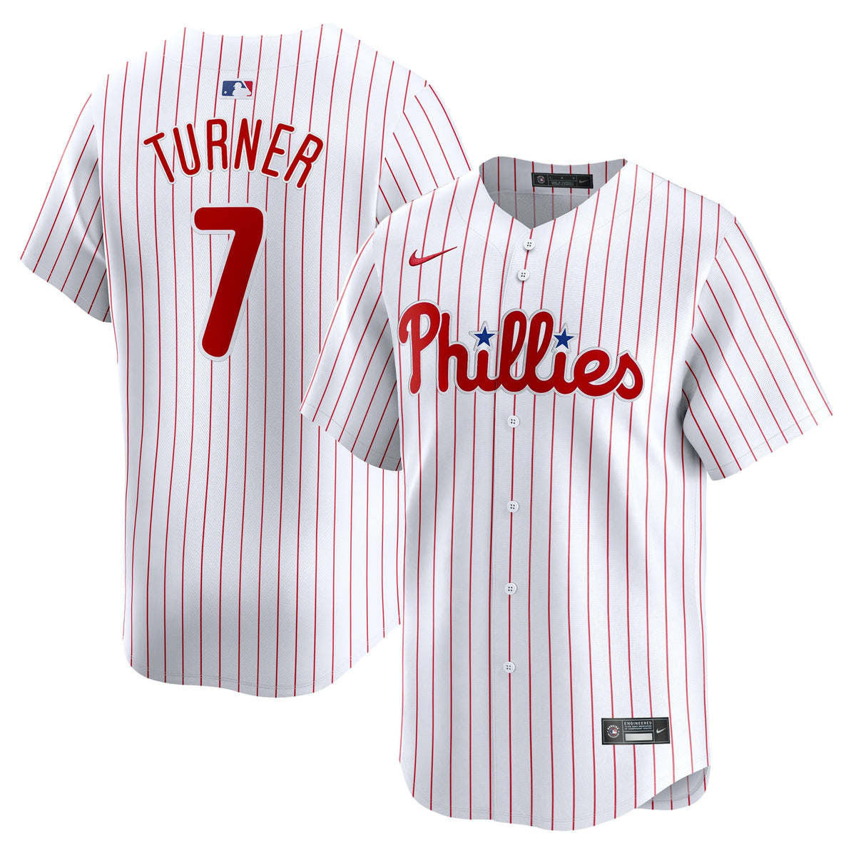Trea Turner Philadelphia Phillies white Limited jersey