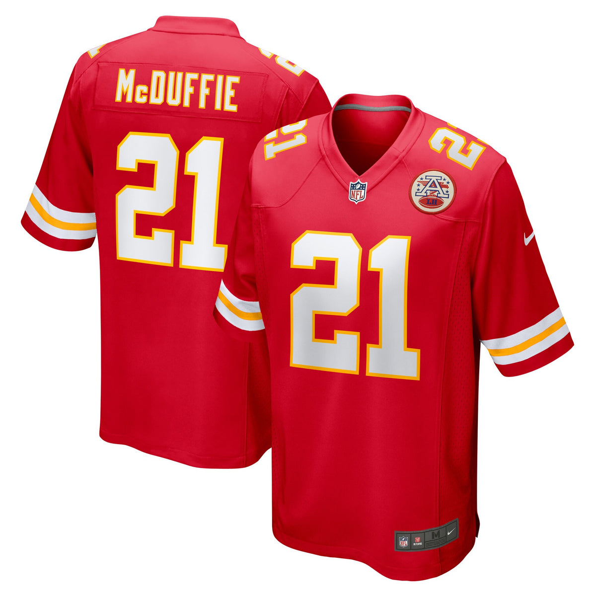 Trent Mcduffie Kansas City Chiefs red jersey