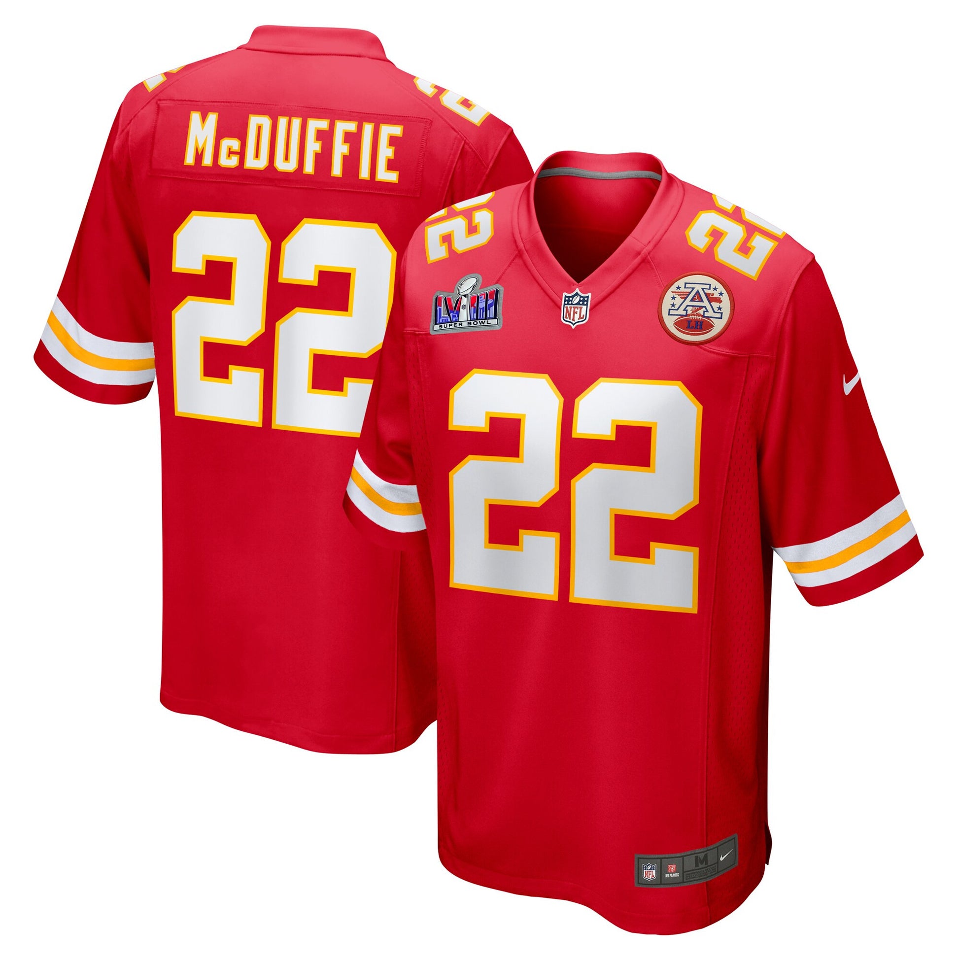 Trent Mcduffie Super Bowl Lviii Kansas City Chiefs red jersey