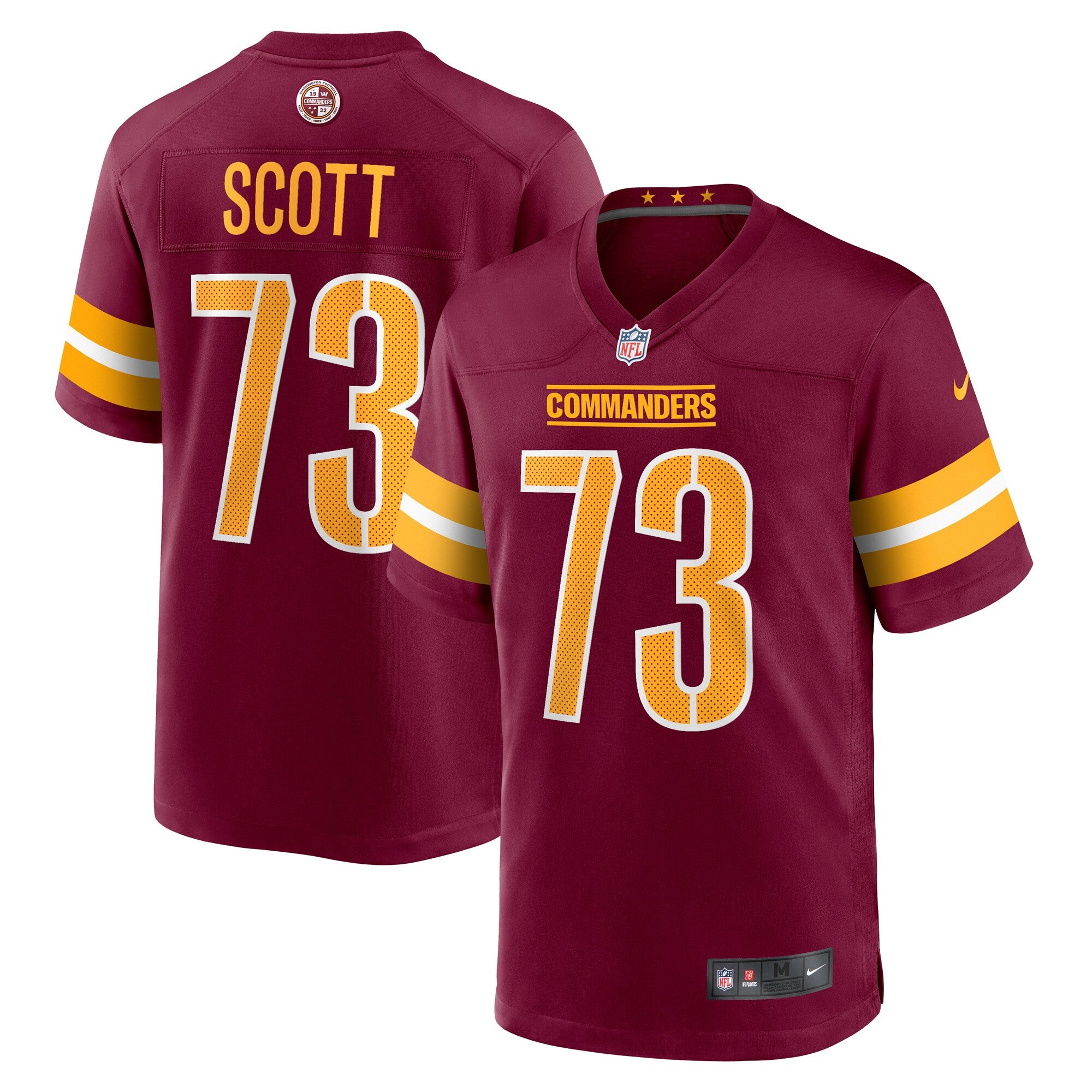 Trent Scott Washington Commanders burgundy jersey